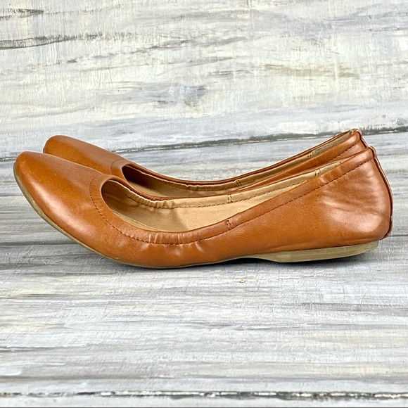 STEVE MADDEN Flats Cognac Brown “Skripted” Slip-On Ballet Flats Tan 6M - Picture 4 of 16